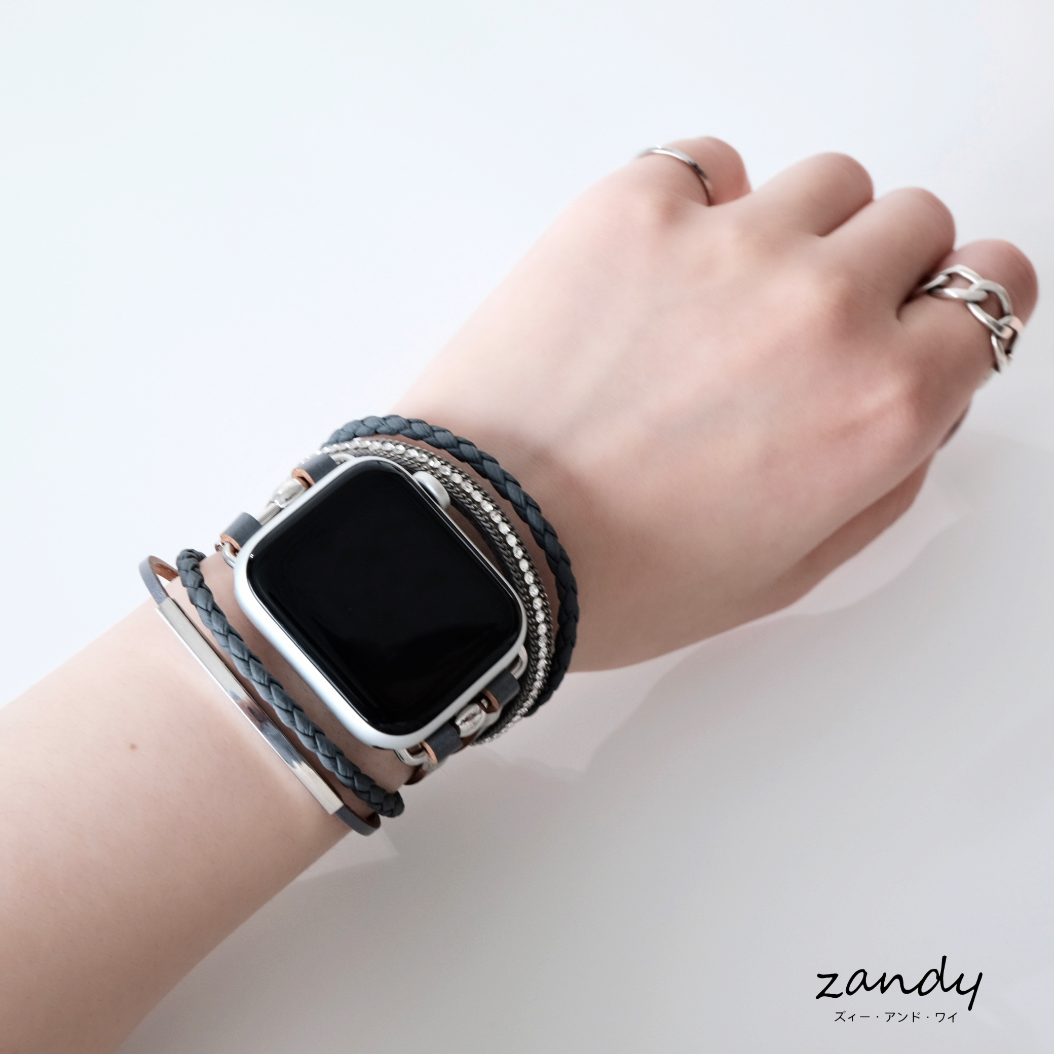 【レザーブレスレットバンド】アップルウォッチバンド 革ブレスレット レザー ベルト ハンドメイド  Apple Watch