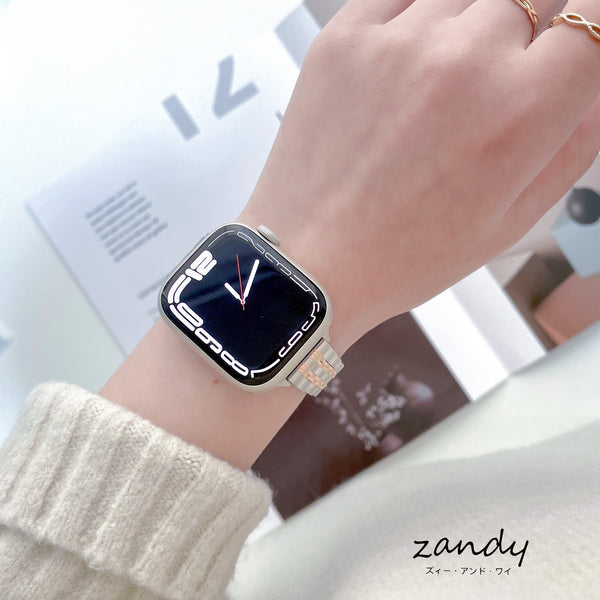 【細製七連ステンレスバンド】アップルウォッチバンド　ステンレスベルト　Apple Watch ★調整工具付き★
