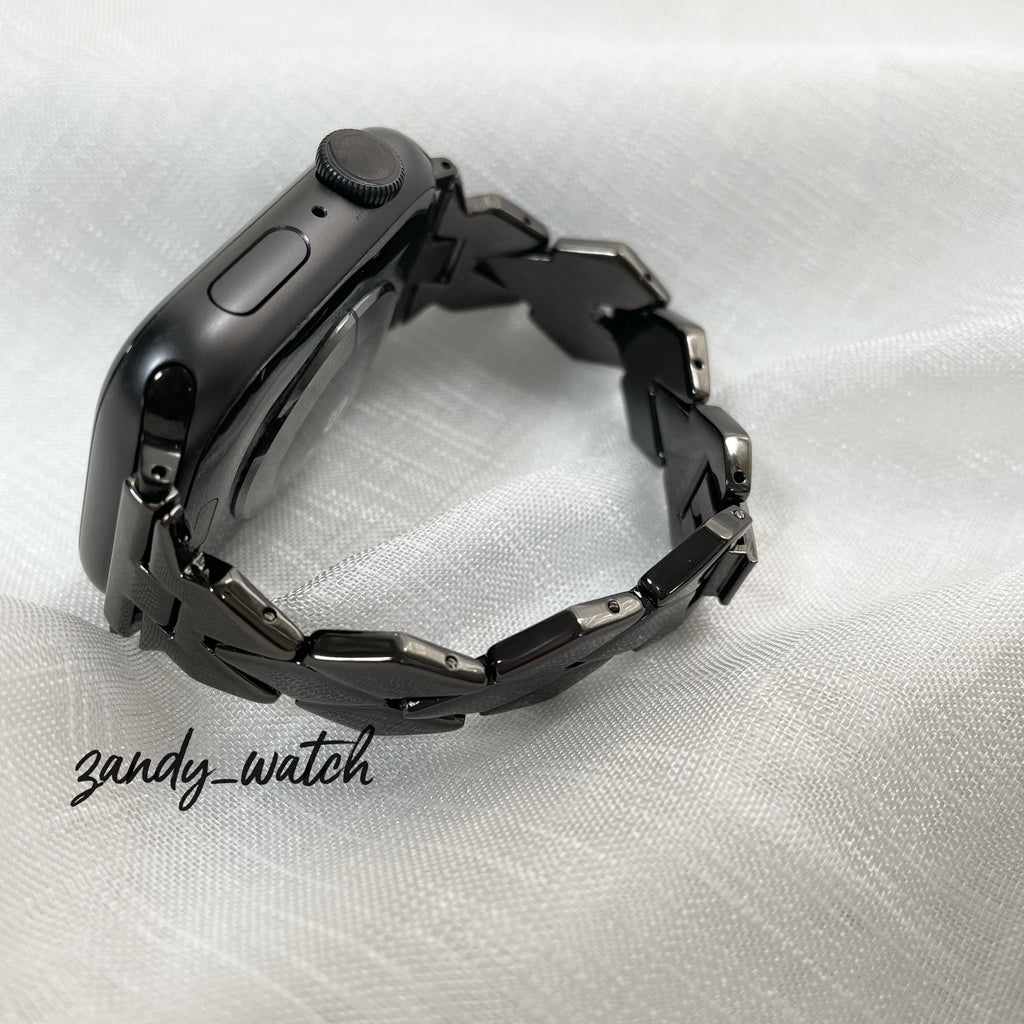 [Rhombus Chain] Apple Watch Band Rhombus Chain Belt Apple Watch ★Adjustment Tool Included★