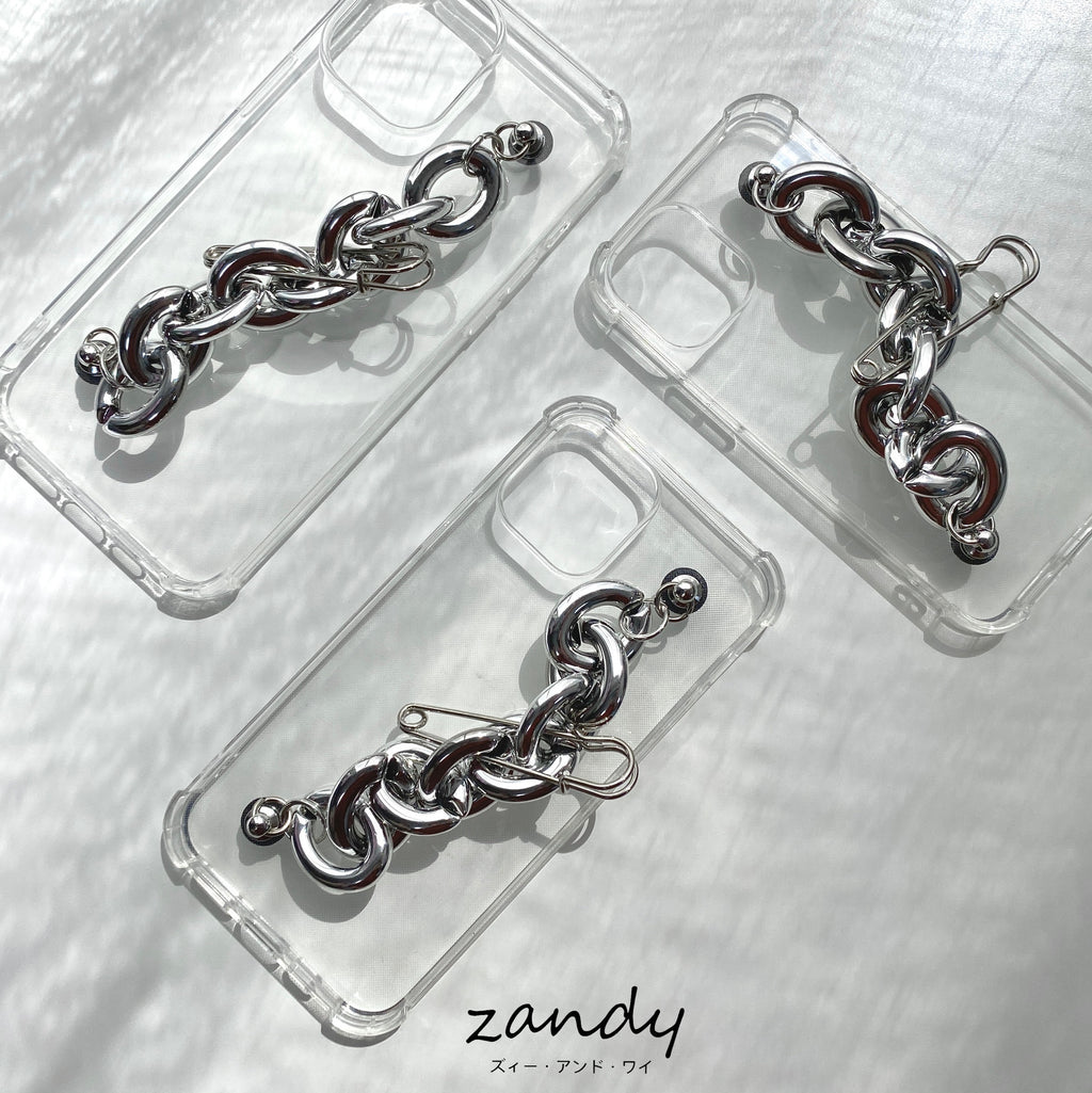 [iPhone12/13 series] iPhone case chain case/cover TPU clear cover