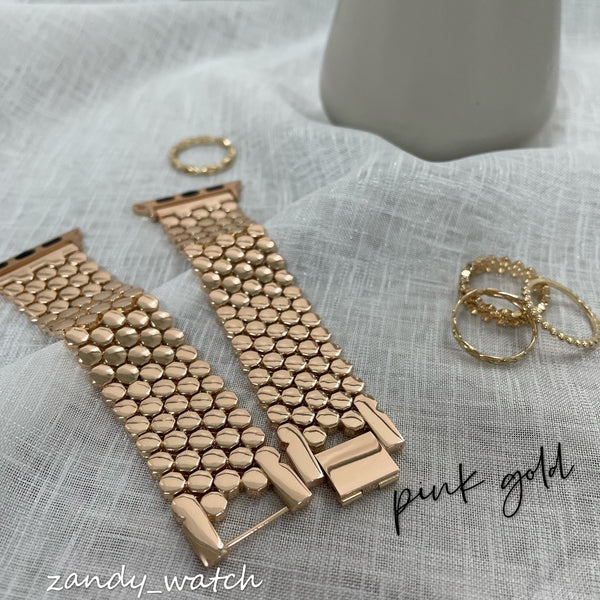 [Honeycomb Chain] Apple Watch Band Chain Belt Cute Apple Watch 4 Colors ★Adjustment Tool Included★