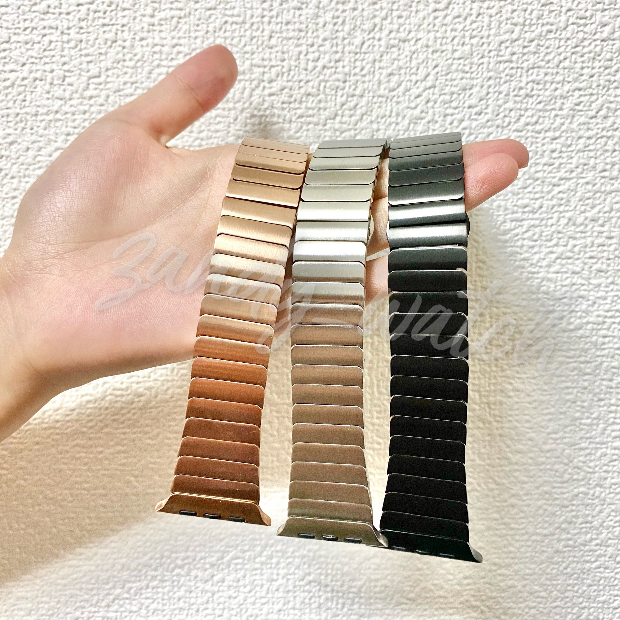 【リンクブレスレット】アップルウォッチバンド  リンクブレスレットベルト　 Apple Watch ★3色★ メイン画像