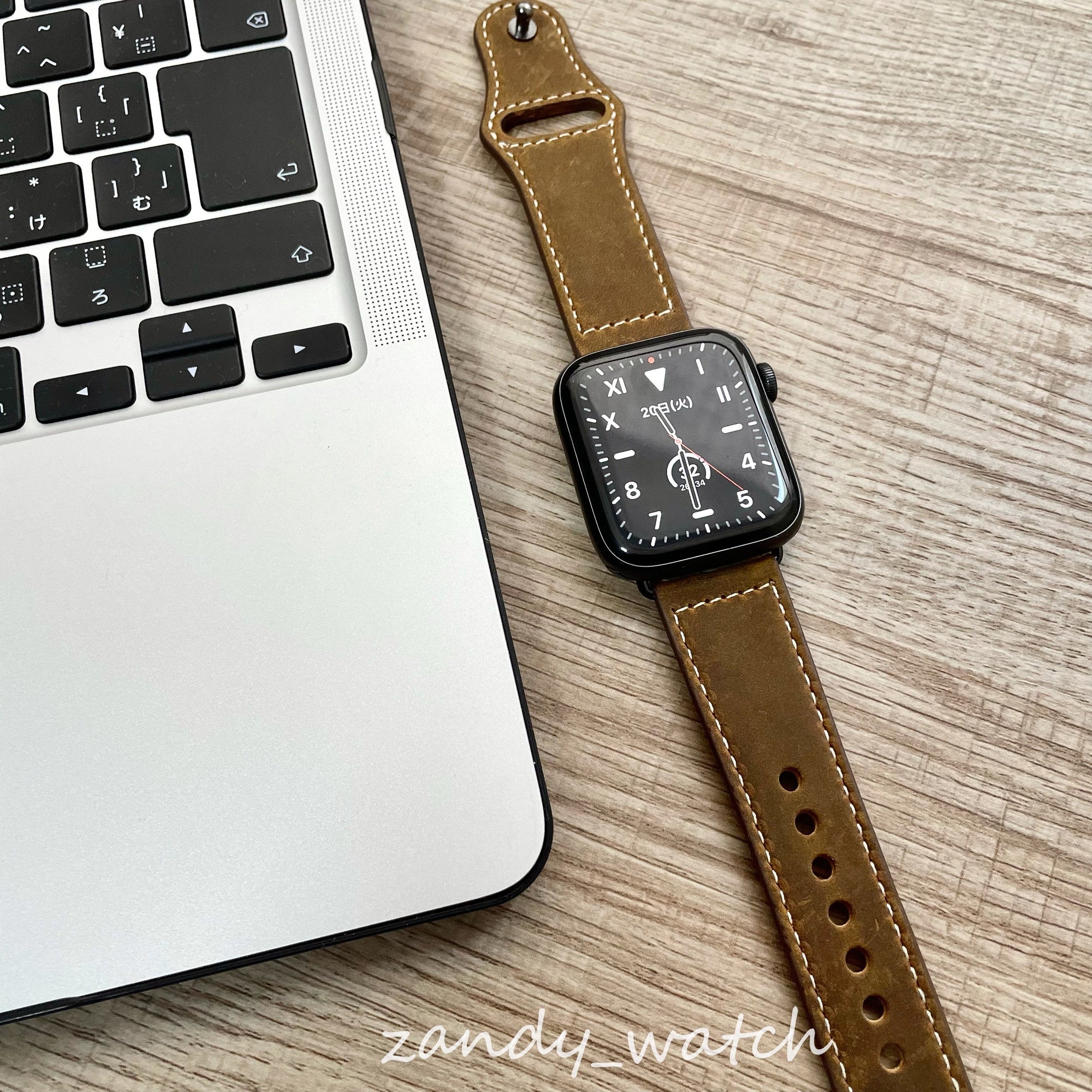 【レザー★レトロブラウン】アップルウォッチバンド レザーベルト 本革 Apple Watch サブ画像