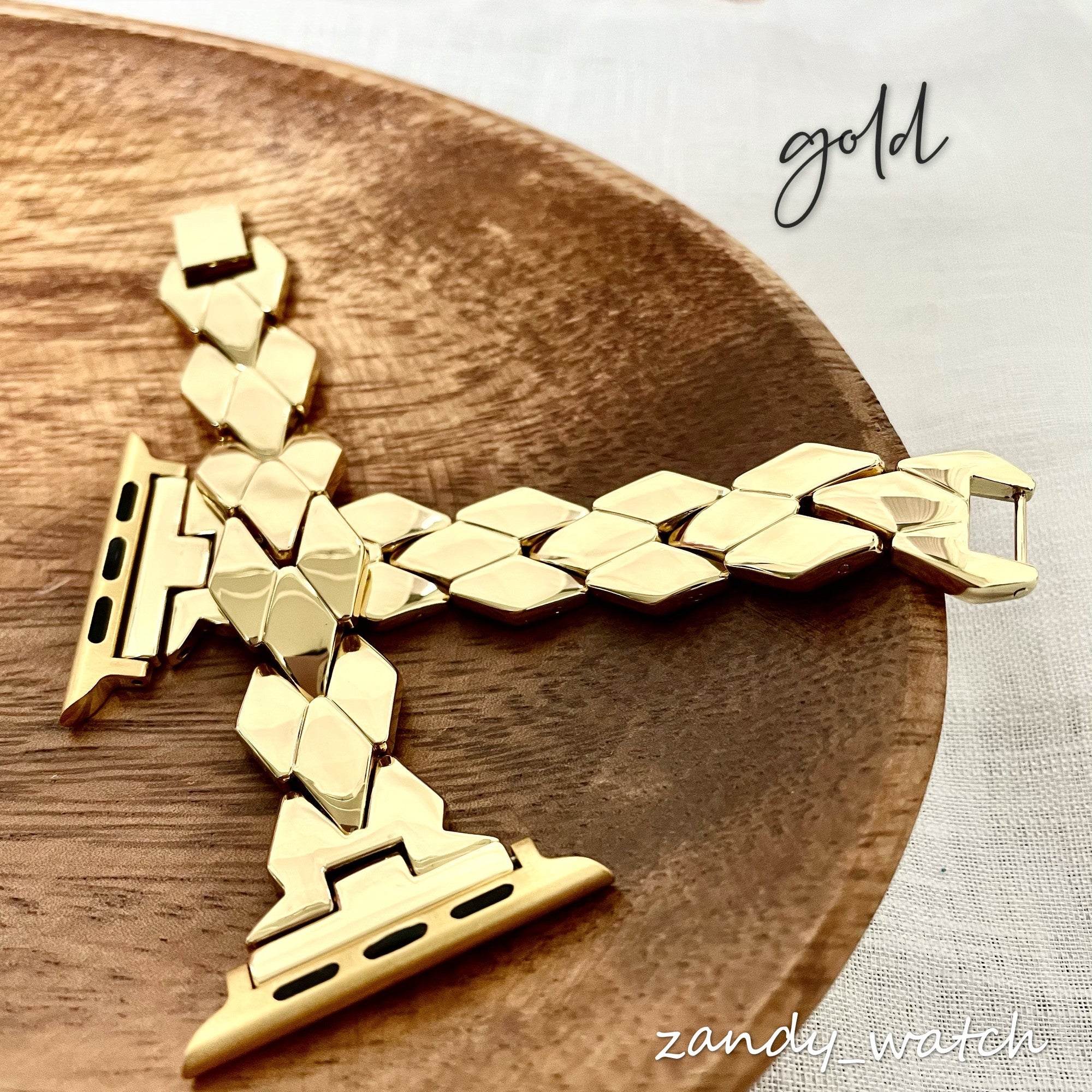 [Rhombus Chain] Apple Watch Band Rhombus Chain Belt Apple Watch ★Adjustment Tool Included★