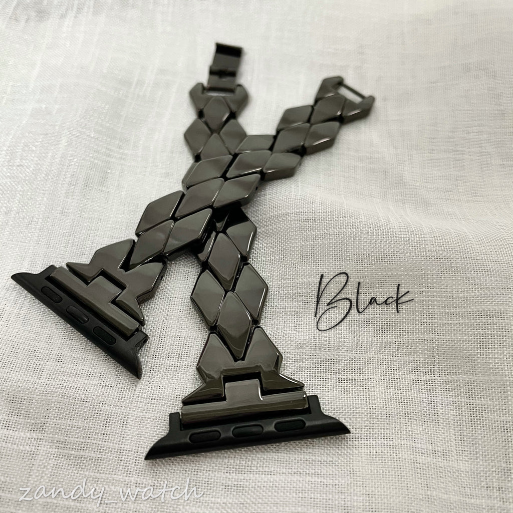 [Rhombus Chain] Apple Watch Band Rhombus Chain Belt Apple Watch ★Adjustment Tool Included★