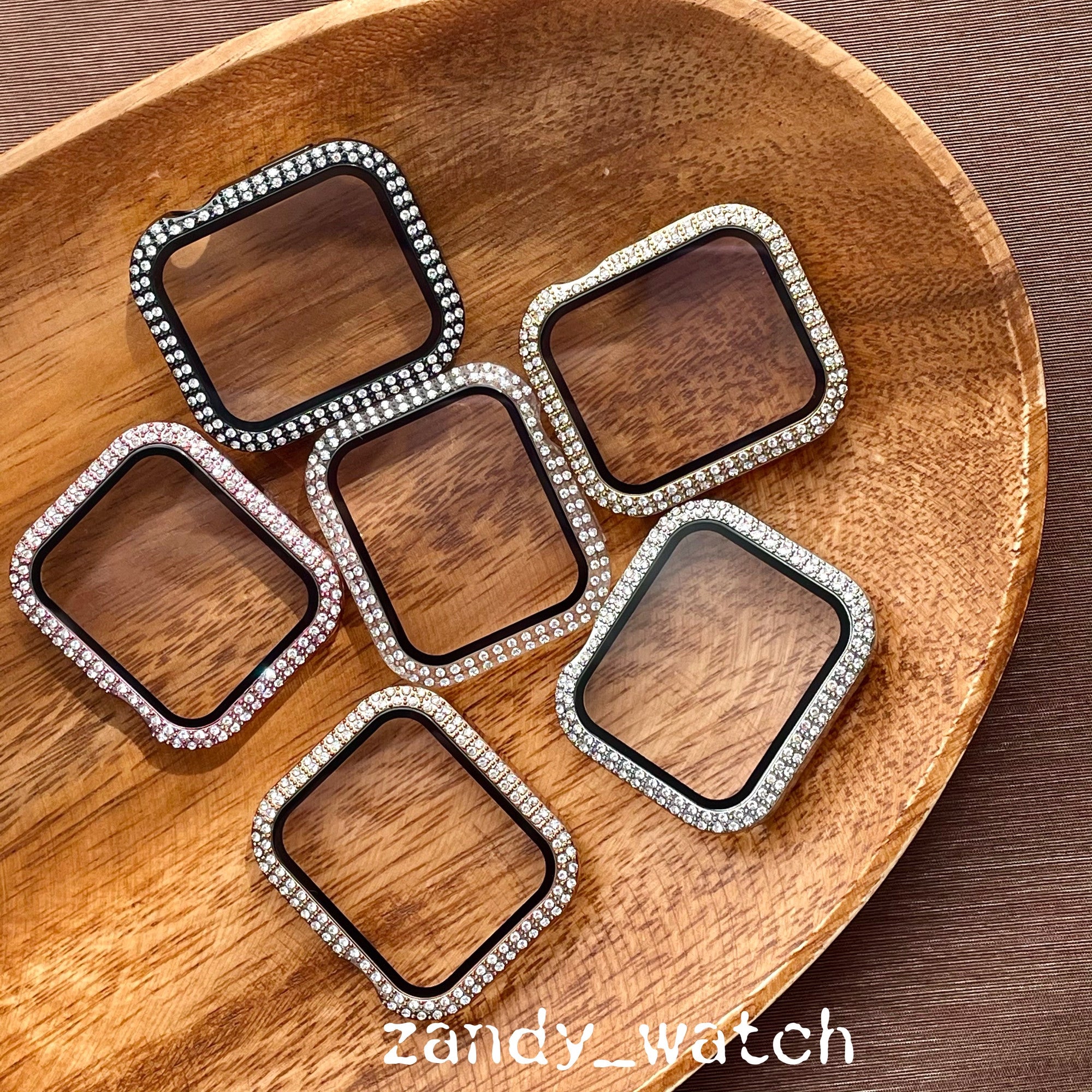 [Plating Case with Stone] Apple Watch Cover Full Protection, Plating Case with Stone Main image