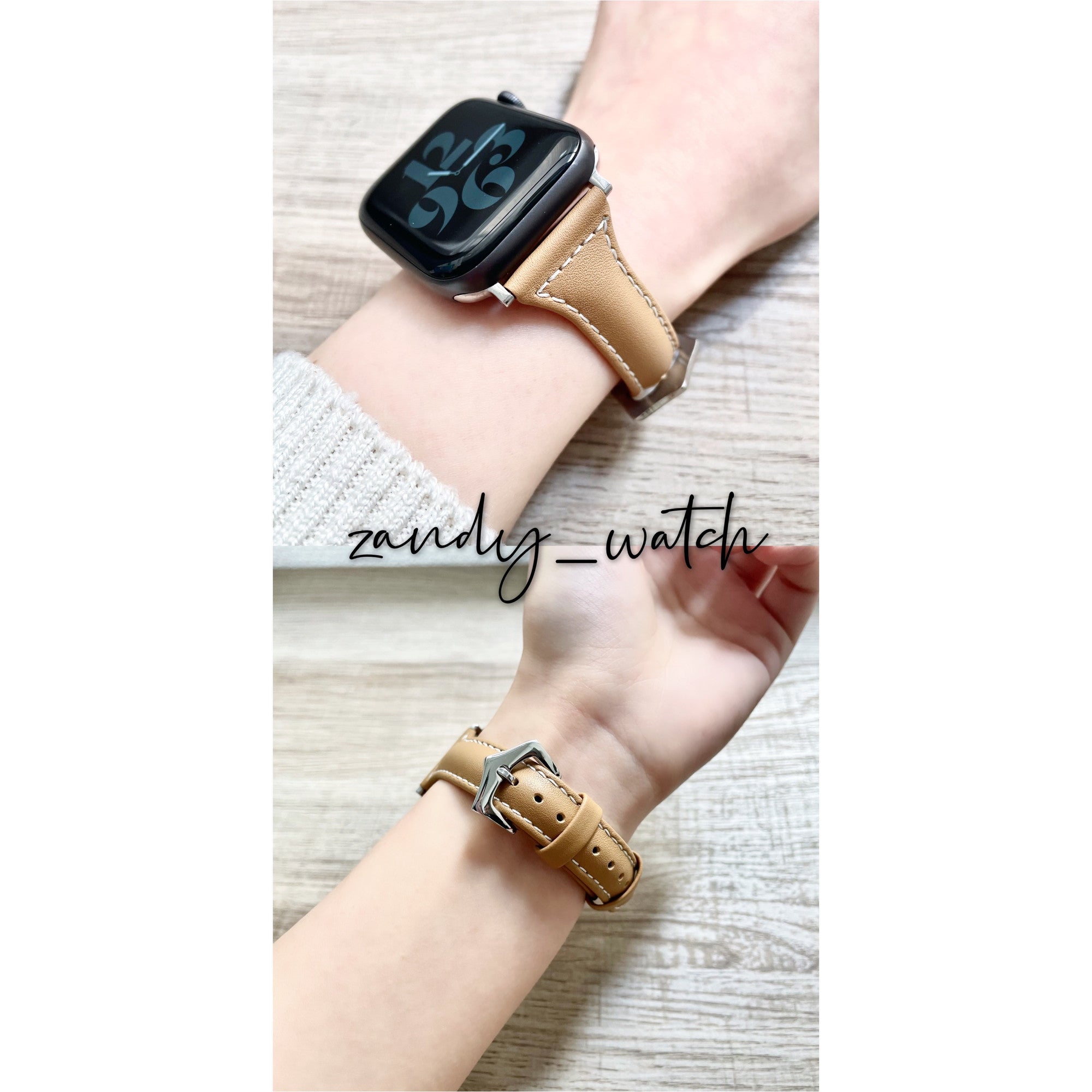 【細レザーベルト】女性人気 ★アップルウォッチバンド レザーベルト 人気3色 本革製 Apple Watch