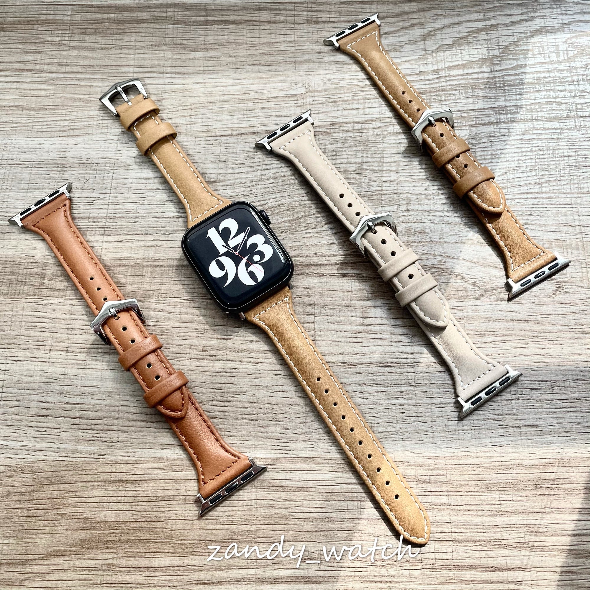 【細レザーベルト】女性人気 ★アップルウォッチバンド レザーベルト 人気3色 本革製 Apple Watch