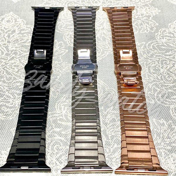 【リンクブレスレット】アップルウォッチバンド  リンクブレスレットベルト　 Apple Watch ★3色★