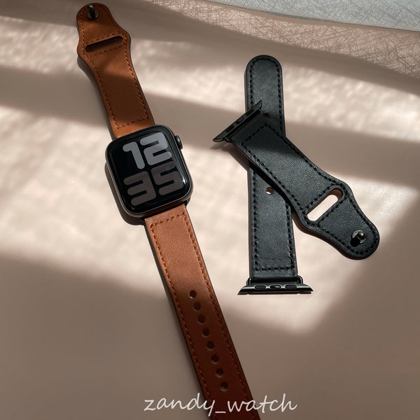 【レザー★ブラウン/ブラック系】アップルウォッチバンド レザーベルト 本革 Apple Watch